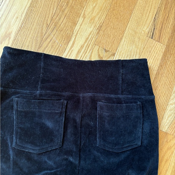 Athleta Black Velour Leggings Size Medium - Picture 3 of 4